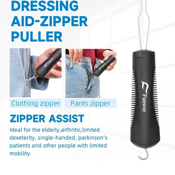 Fanwer 2 Pack Button Hook and Zipper Pull Helper, Button Assist Tool - Picture 4 of 6
